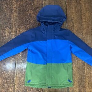 Marmot Kids Ski Jacket- Two-Tone Blue and Green